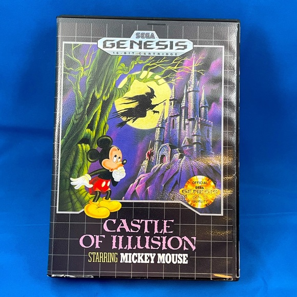VTG Sega Genesis ‘Castle of Illusion’ video game 16-bit cartridge & case